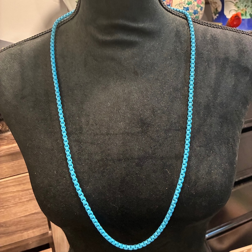 Long turquoise necklace